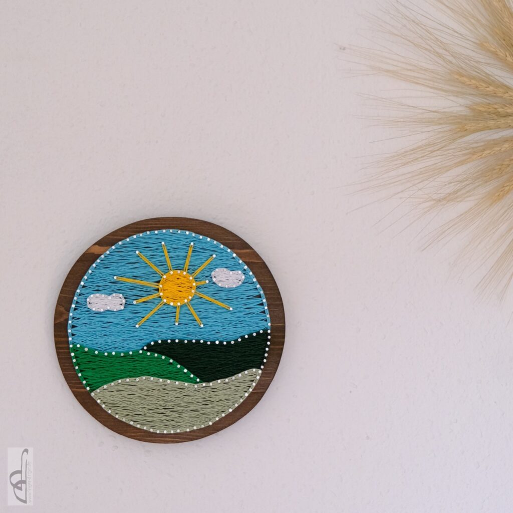 Nagelbild Landschaft